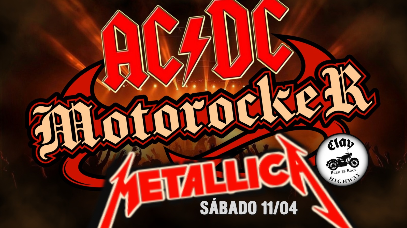 TRIBUTOS AC/DC + METALLICA + MOTOROCKER + CLASSICOS DO ROCK