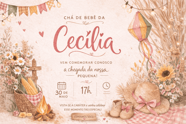 Imagem do evento Chá Arraiá da Cecília da Silva Salerno
