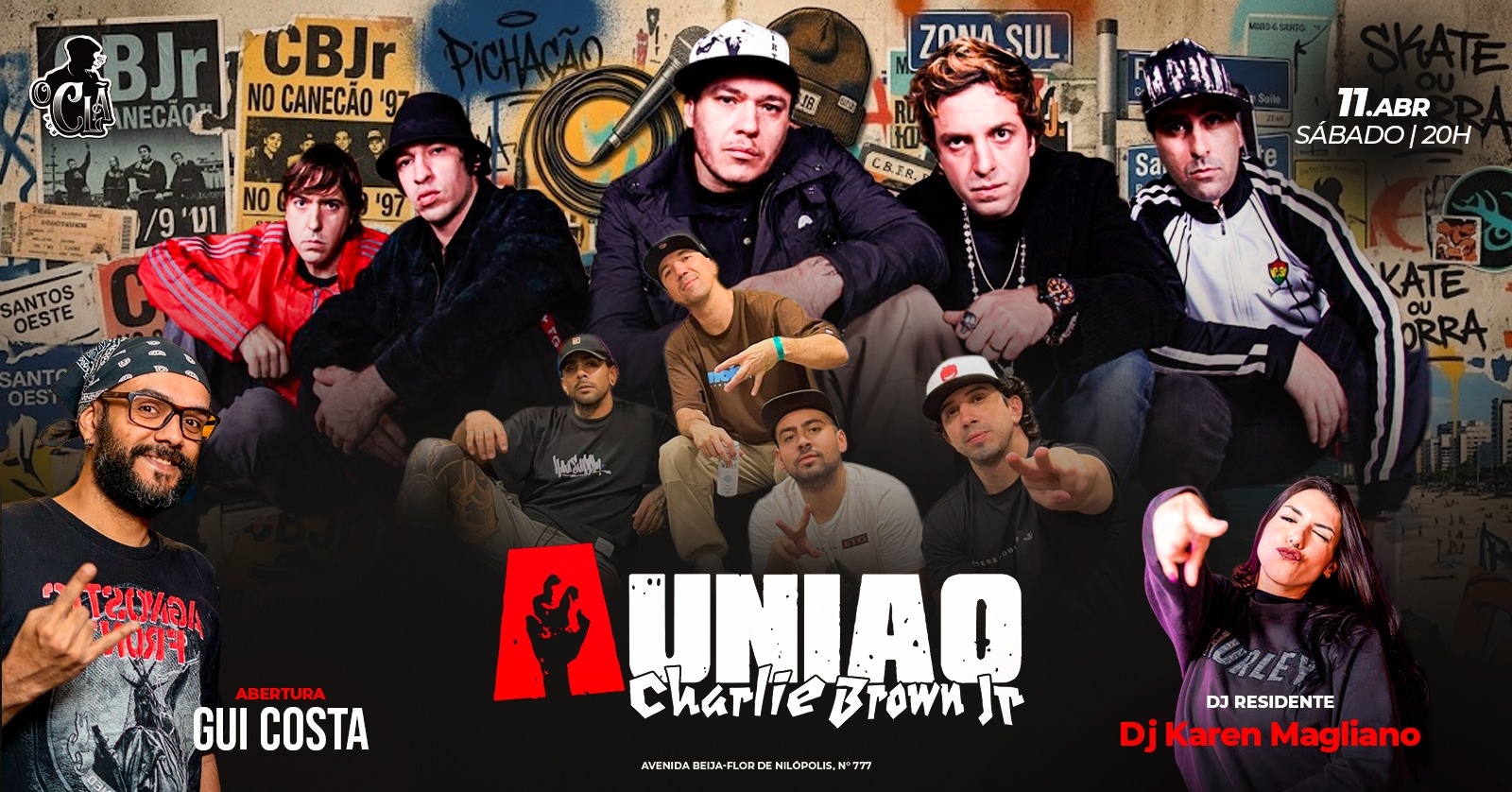 Tributo ao Charlie Brown Jr. CONEXÃO RJ x SP Banda A UNIÃO CBJR. - Nilópolis, RJ