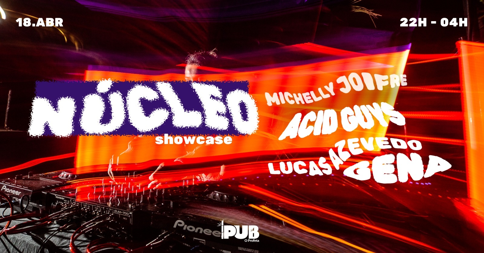 Núcleo Showcase #2 - Acid Guys, Michelly Joifre, Gena e Lucas Azevedo - Mogi Guaçu, SP