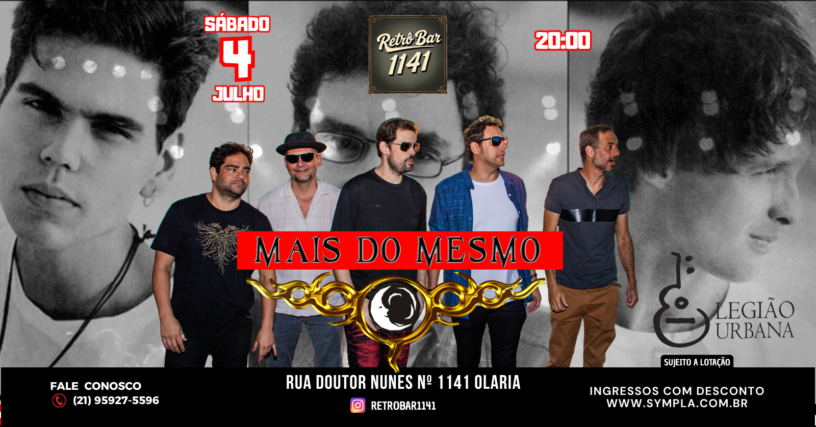 BANDA MAIS DO MESMO (ESPECIAL LEGIÃO URBANA) - Rio de Janeiro, RJ