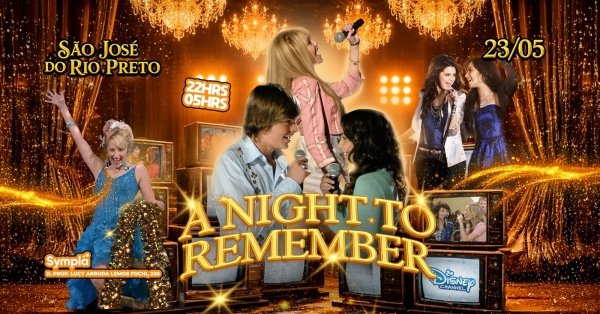 Imagem do evento ESTREIA: A Night To Remember em São José do Rio Preto - R. Prof. Lucy Arruda Lemos Fochi, 220