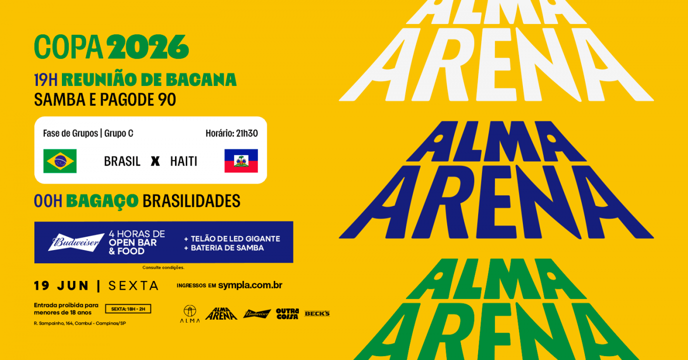 COPA DO MUNDO NO ALMA CAMPINAS - BRASIL X HAITI NO ALMA CAMPINAS | 19.06