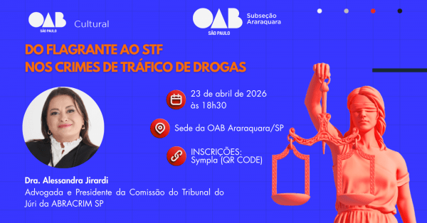 Imagem do evento DO FLAGRANTE AO STF NOS CRIMES DE TRÁFICO DE DROGAS