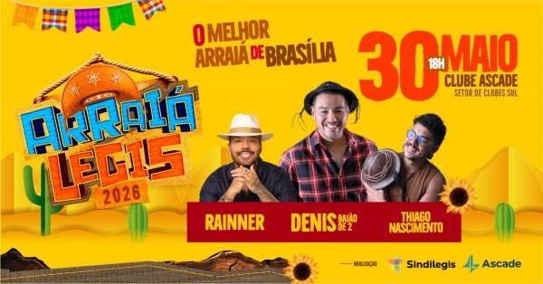 Imagem do evento ARRAIÁ LEGIS 2026