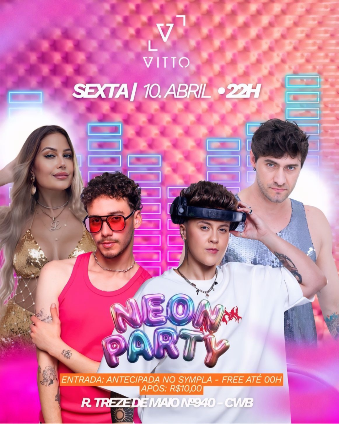 NEON PARTY (SEXTA) - ENTRADA FREE ATÈ 00h