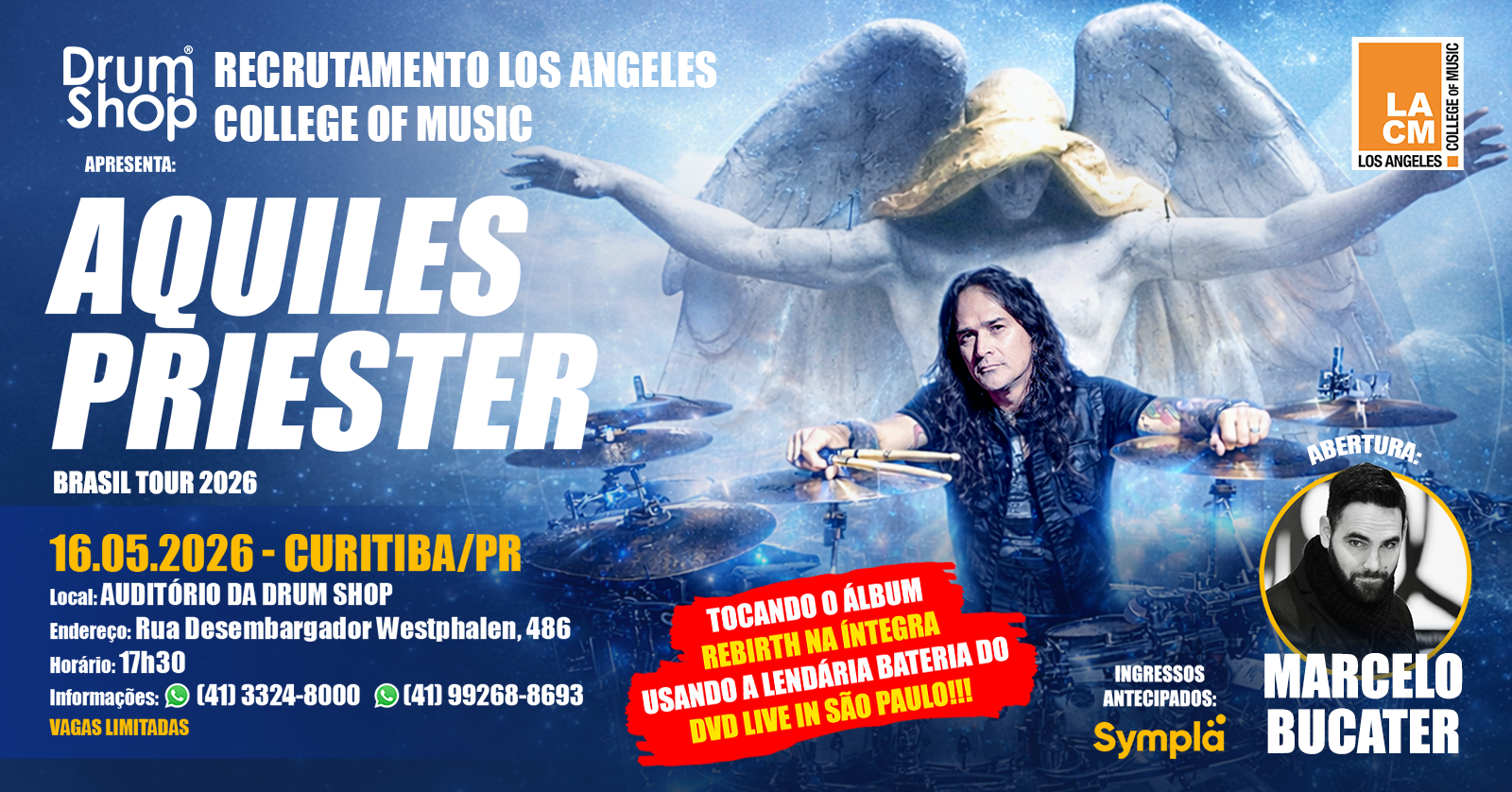 Aquiles Priester Rebirth na Íntegra | Brasil Tour 2026 Curitiba