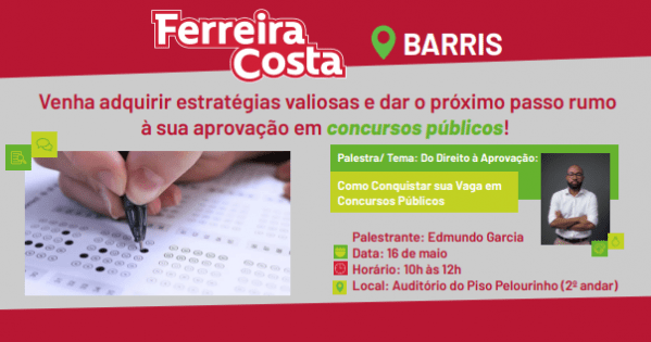 Imagem do evento Do Direito à Aprovação: Como Conquistar sua Vaga em Concursos Públicos
