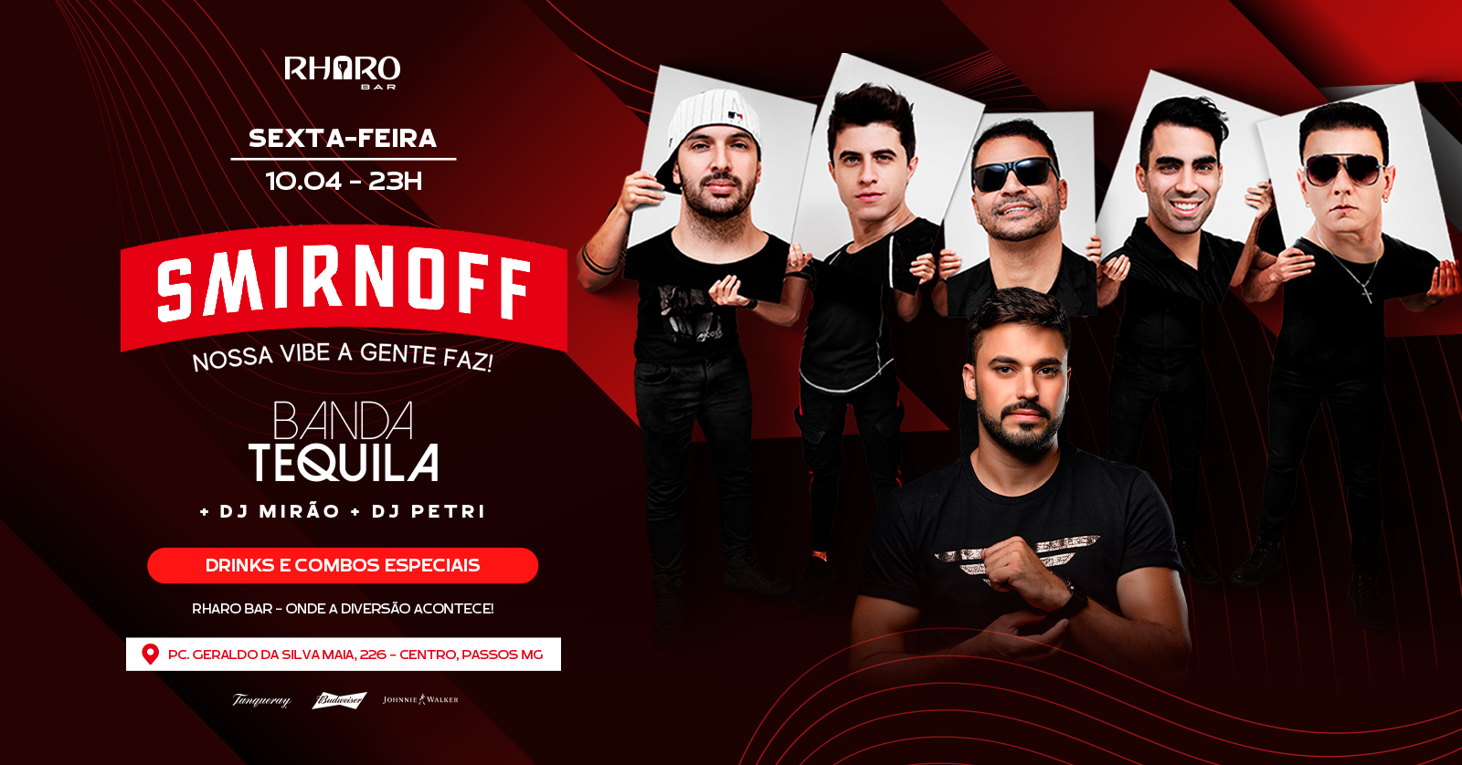 SMIRNOFF  A NOSSA VIBE A GENTE FAZ | RHARO BAR - Passos, MG