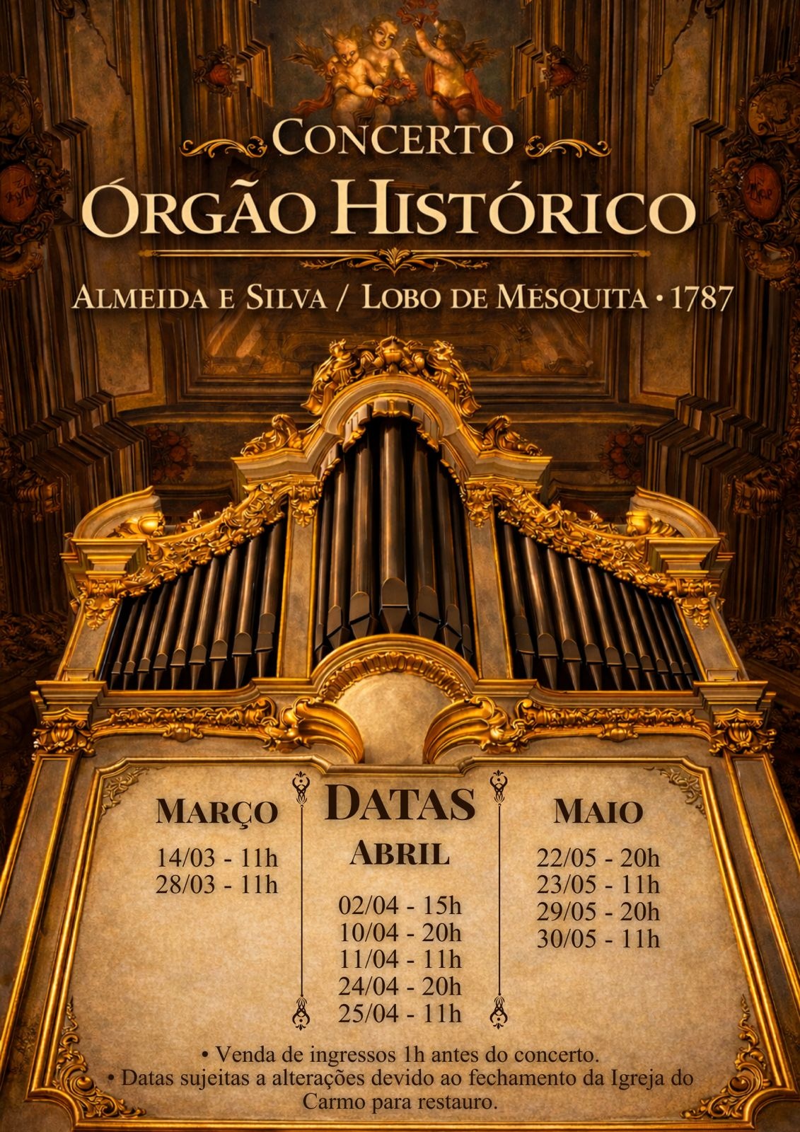 Concerto Órgão Histórico - Diamantina, MG