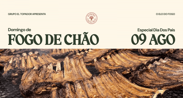 Imagem do evento Domingo de Fogo de Chão | 09 de Agosto | Especial Dia dos Pais | Rancho Tabacaray