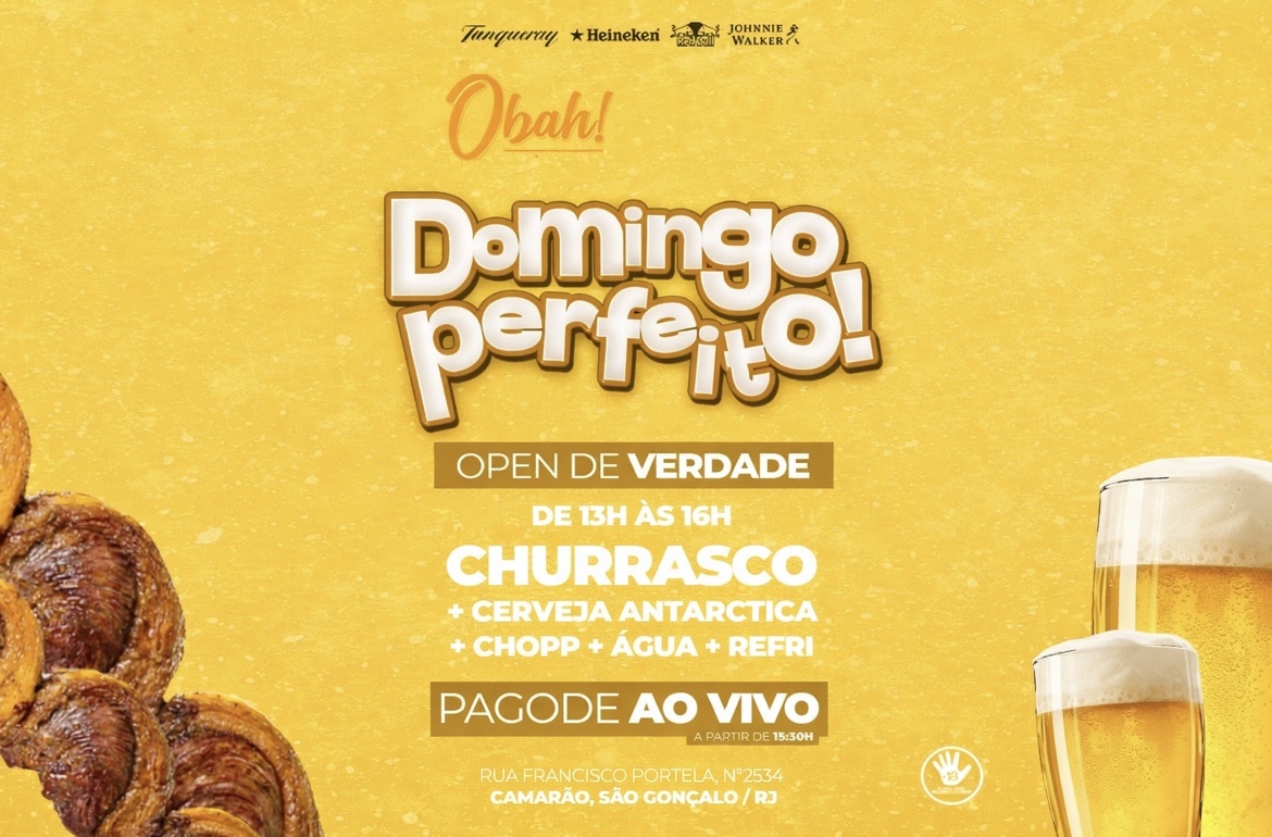 DOMINGO PERFEITO 19/04 | CHURRASCO | CERVEJA | PAGODE - São Gonçalo, RJ