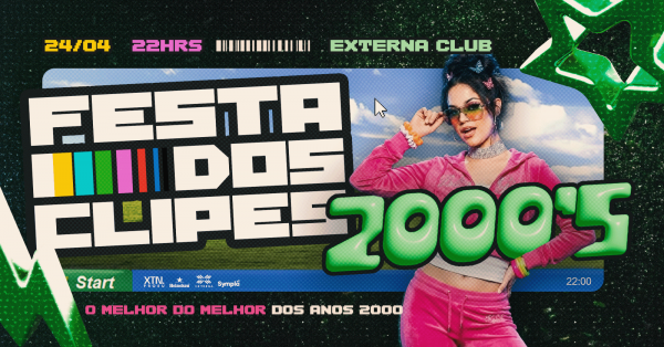 Imagem do evento FESTA DOS CLIPES - O MELHOR DOS ANOS 2000