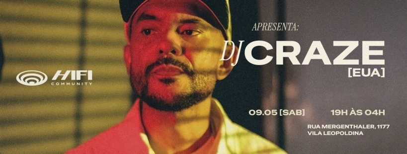 DJ CRAZE (USA) em São Paulo - Sympla