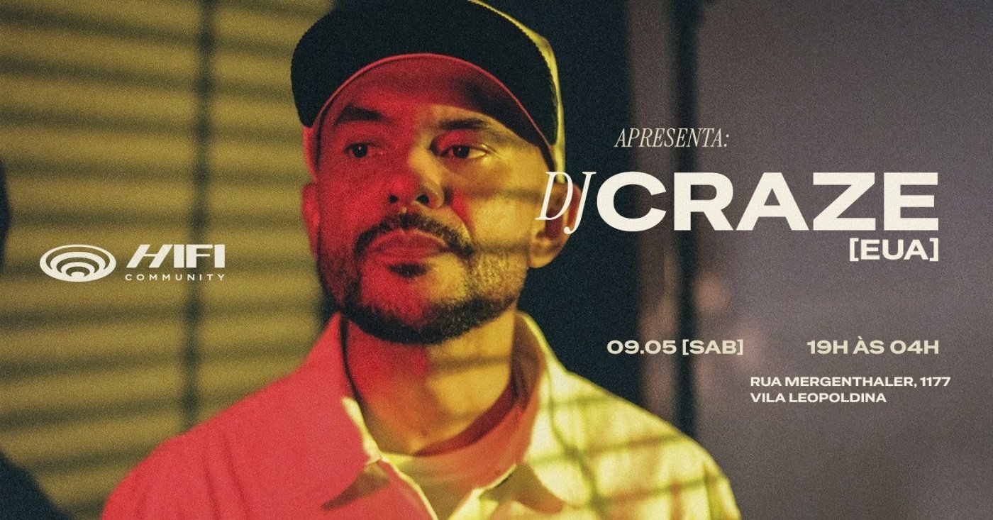 DJ CRAZE (USA) em São Paulo - Sympla