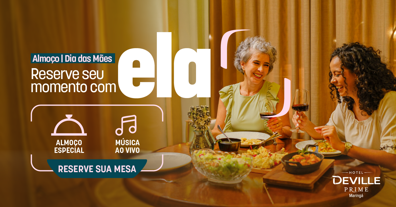 Image for the event: Almoço de Dia das Mães no Hotel Deville Maringá