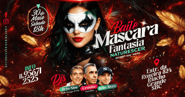 Imagem do evento Baile de Máscara Fantasia Flashback