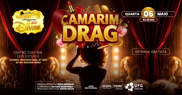 Imagem do evento CABARÉ DAS DIVAS - CAMARIM DRAG EDIÇÃO 2026