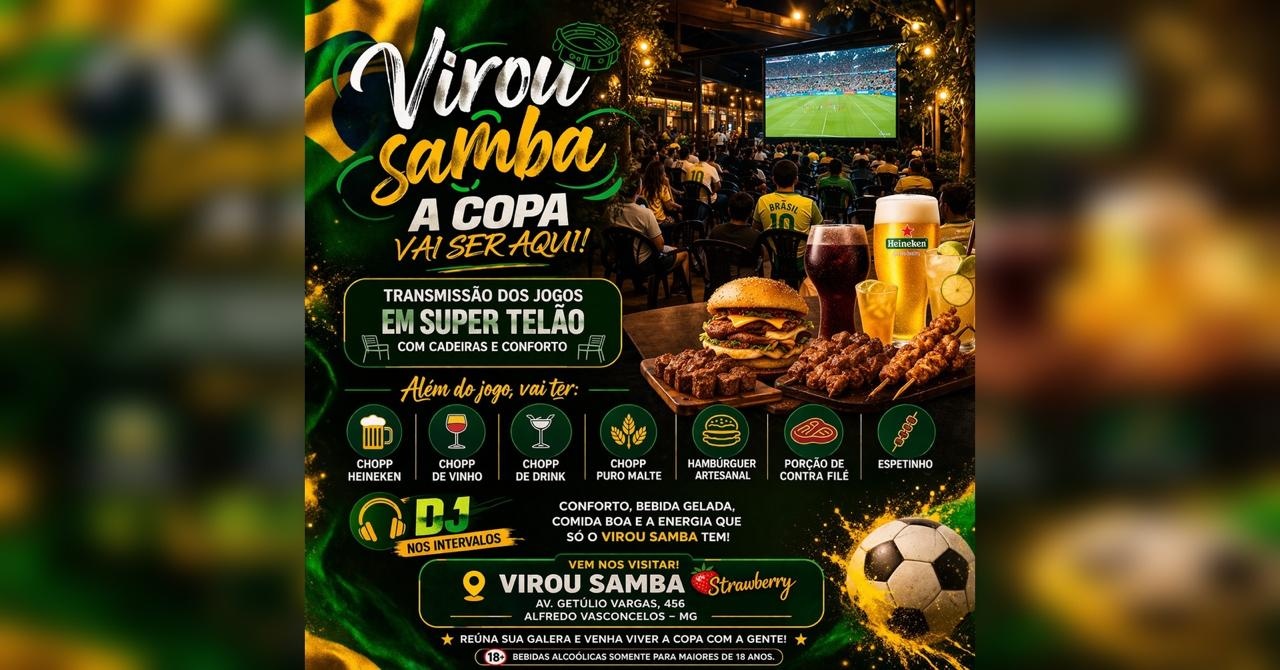 Virou Samba A COPA VAI SER AQUI! - Alfredo Vasconcelos, MG