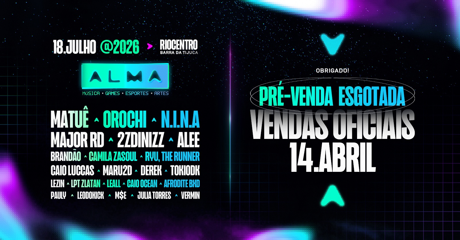 ALMA Festival 2026 @ Riocentro /RJ