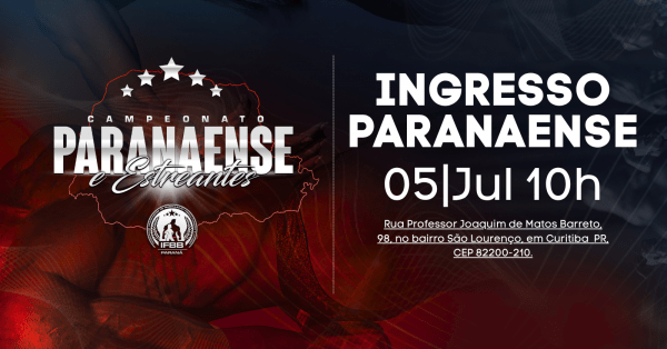 Imagem do evento PARANAENSE IFBB PR (seletivo ao Brasileiro)