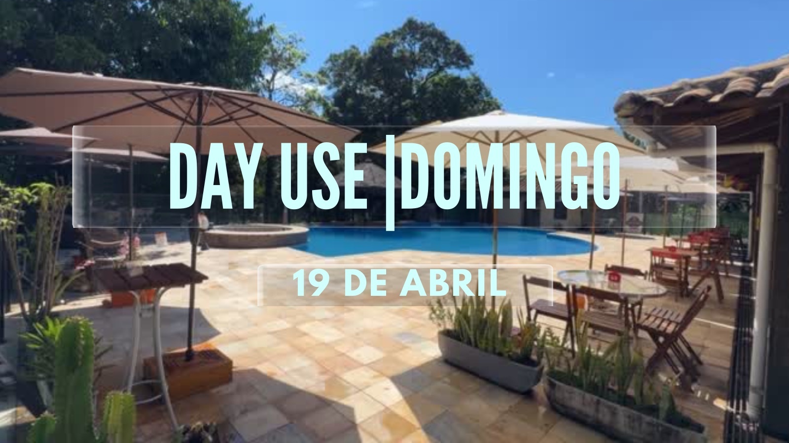 Day Use Domingo 19 de Abril de 2026 - Ribeirão das Neves, MG