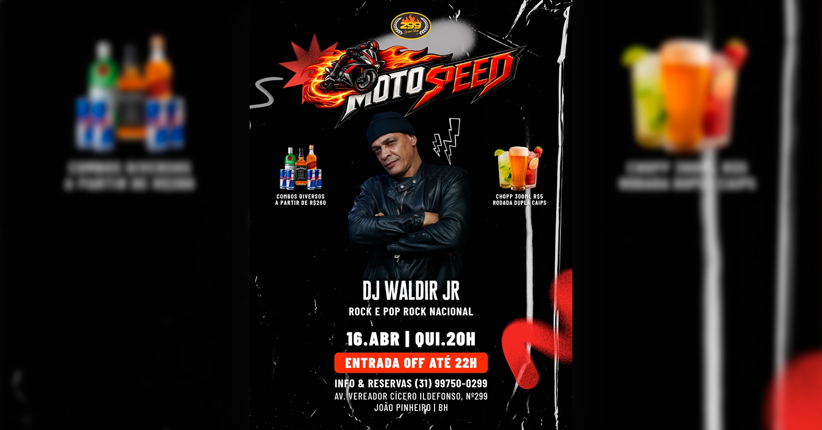 16-04 MOTO SPEED 299 em Belo Horizonte - Sympla