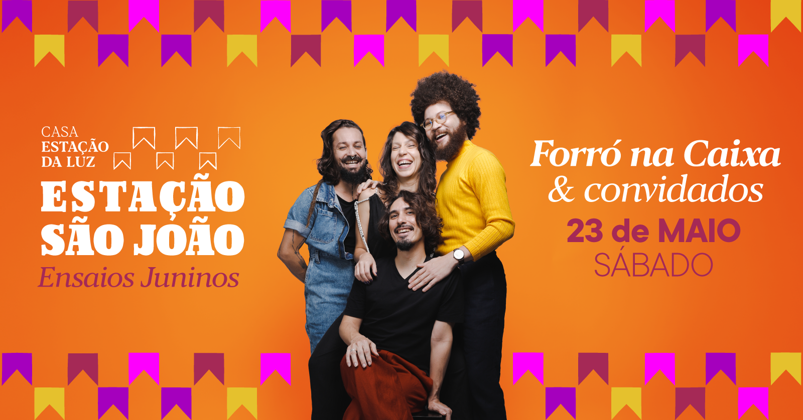 Ensaios Juninos com Forró na Caixa & Convidados - 23/05 - Olinda, PE