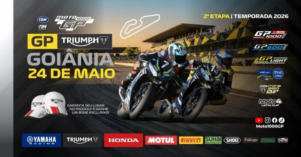 Imagem do evento MOTO1000GP | 2ª ETAPA | GOIÂNIA | GP TRIUMPH | TEMPORADA 2026
