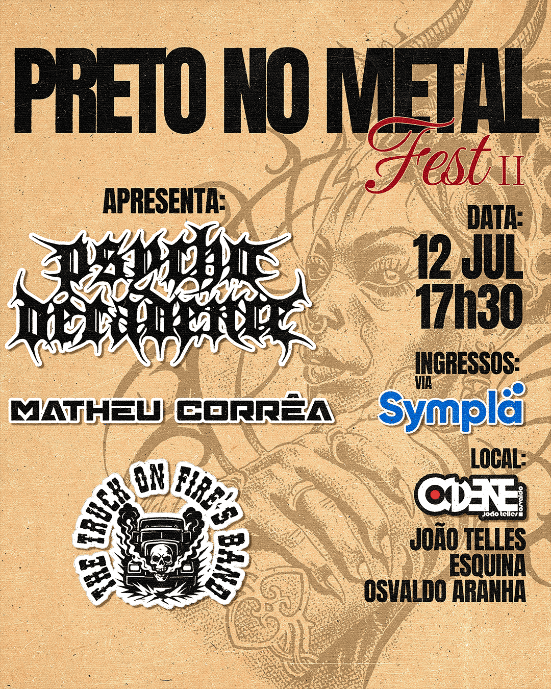 Festival Preto no Metal 2ª Edição em Porto Alegre - Sympla