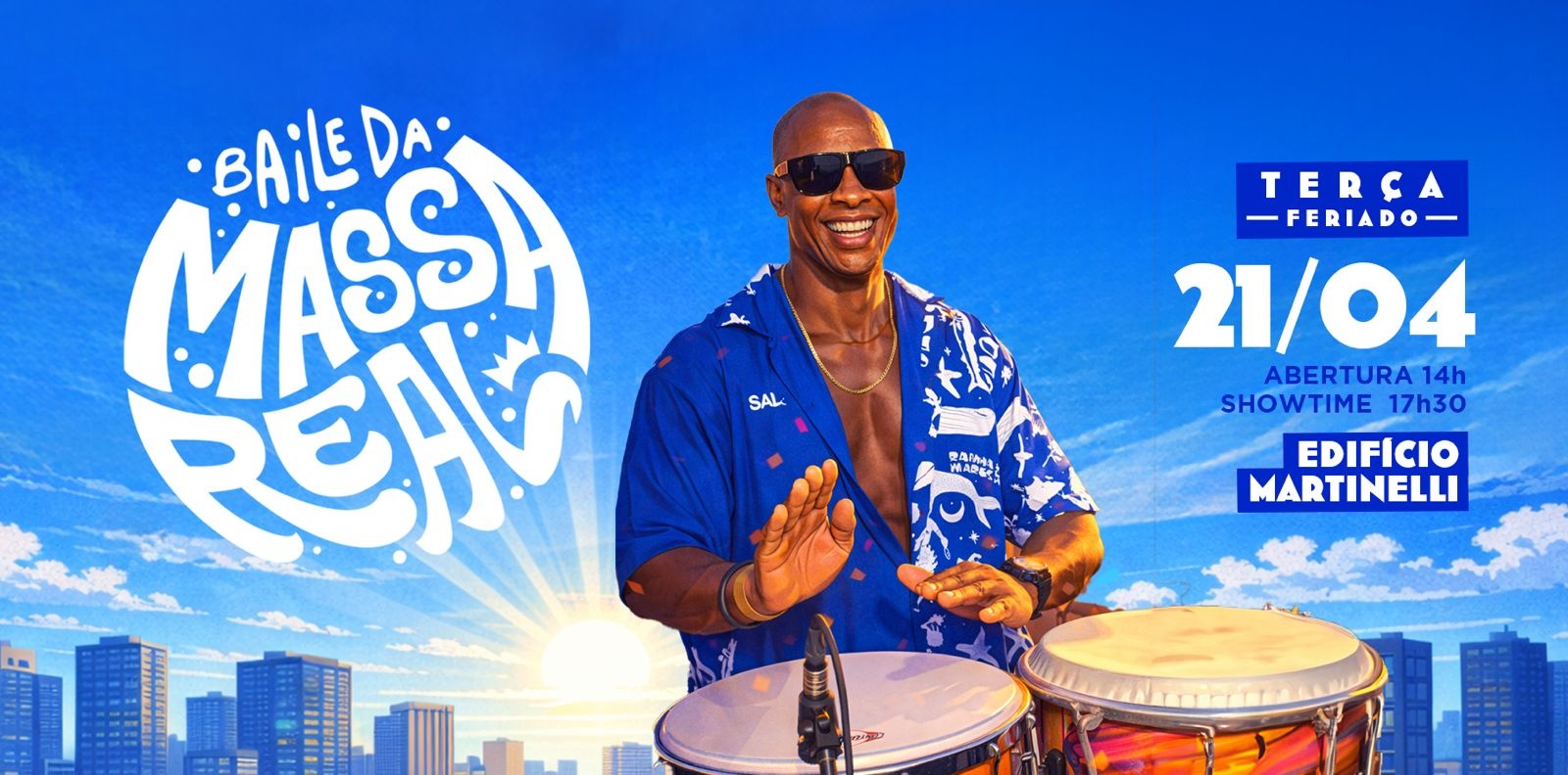 BAILE DA MASSA REAL  no Edifício Martinelli! | 21.04