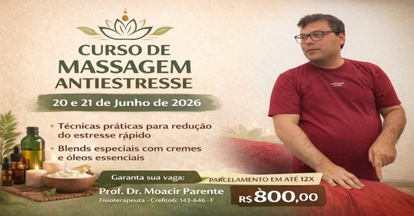 Imagem do evento Curso Massagem Antiestresse