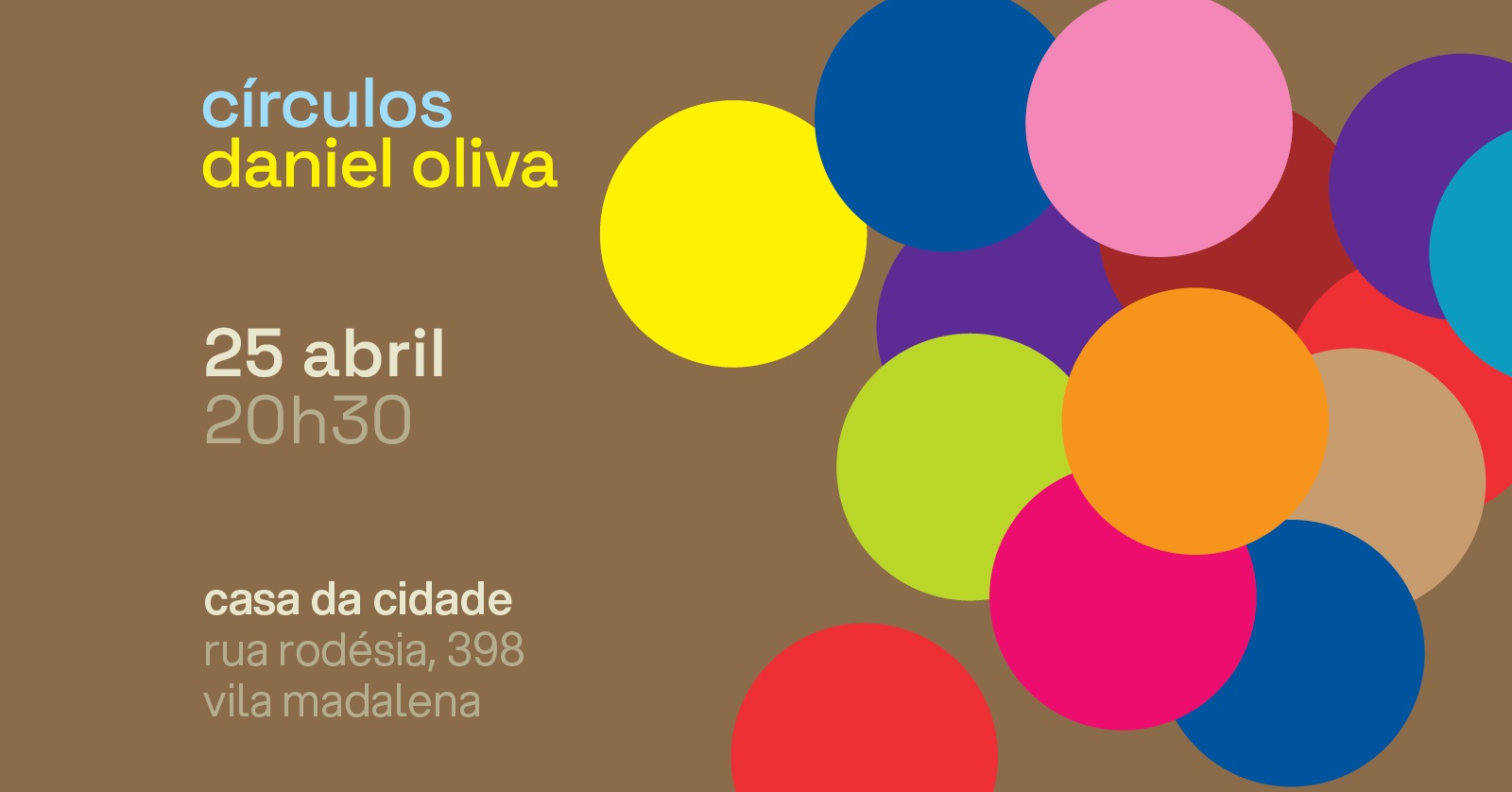 Show de lançamento do disco 'Círculos' de Daniel Oliva