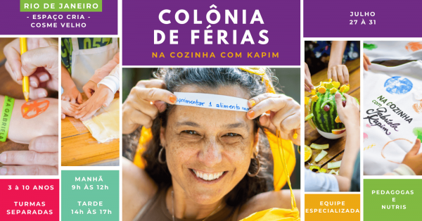 Imagem do evento Colônia de Férias - Na Cozinha com a Kapim - JUL26
