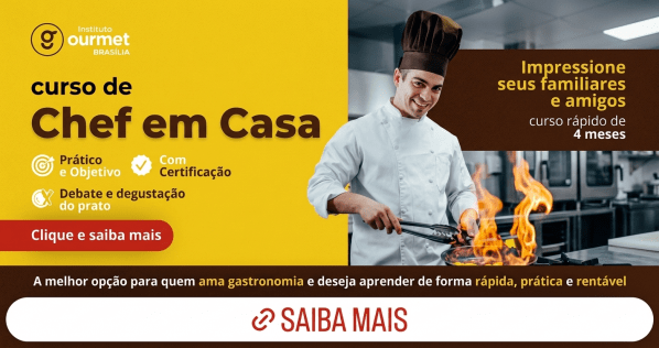 Imagem do evento Curso Chef em Casa Instituto GOURMET Asa Sul