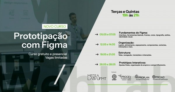 Imagem do evento Curso: Prototipação com Figma