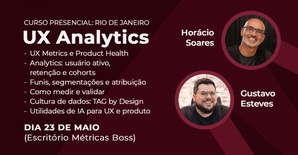 Imagem do evento Curso de UX Analytics - RJ (presencial) 