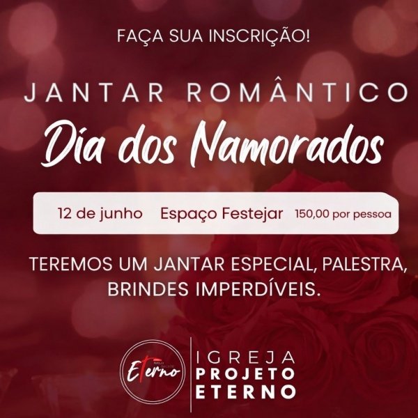 Imagem do evento Jantar do dia dos namorados