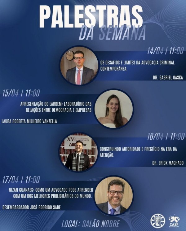 Imagem do evento Palestra da semana