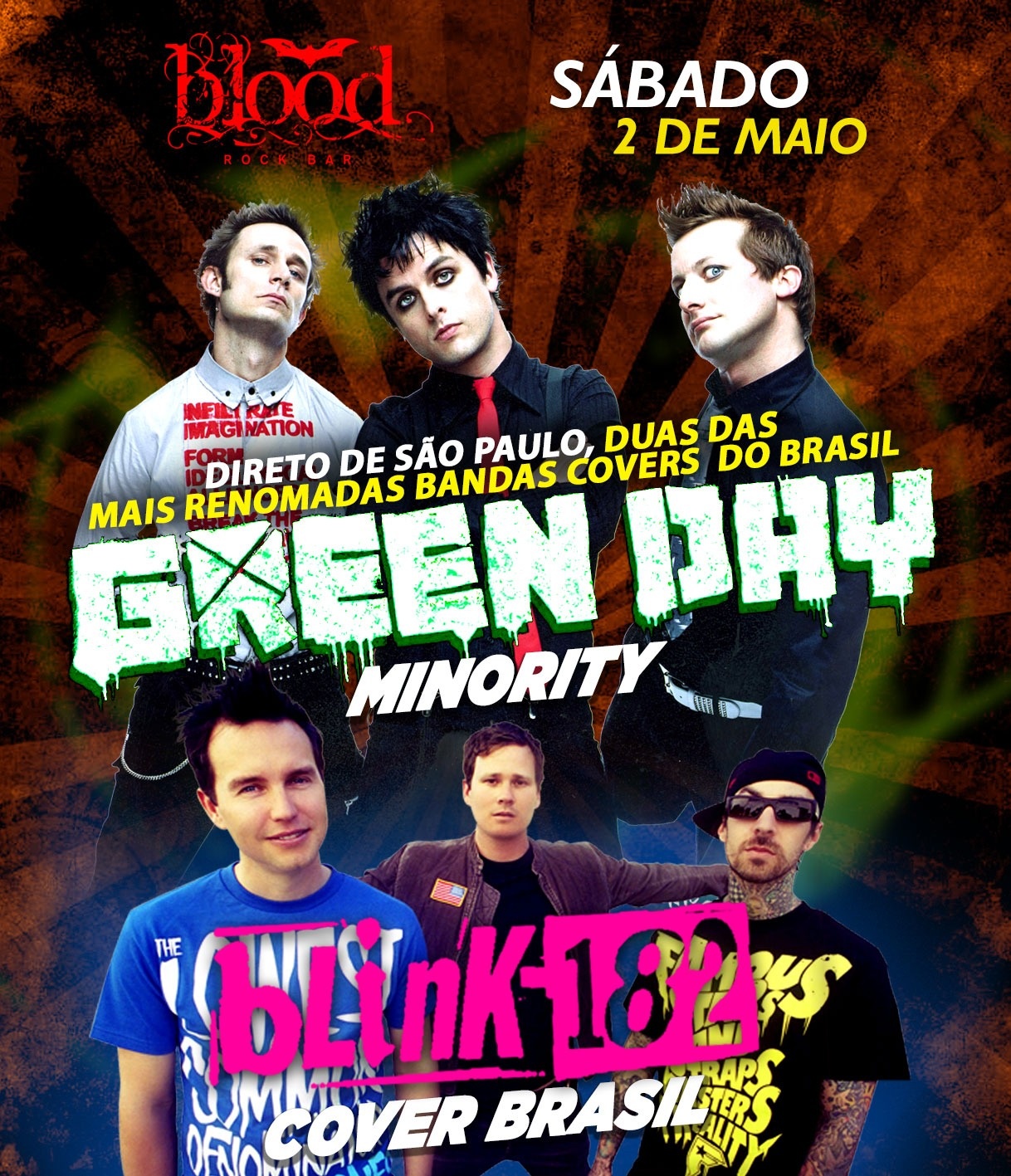 Blink 182 cover Brasil e Minority Green Day Cover