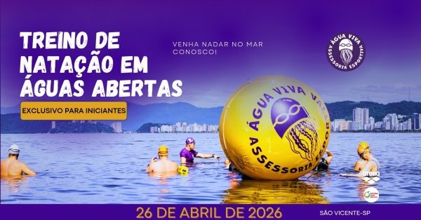 Treino Natação em Águas Abertas: exclusivo para iniciantes_26/04_ Pontinha da Praia, São Vicente-SP
