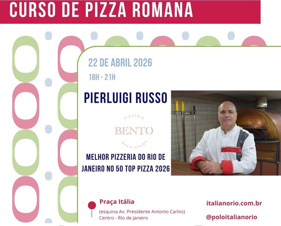 CURSO DE PIZZA ROMANA COM O PIZZAIOLO PIERLUIGI RUSSO em Rio de Janeiro ...