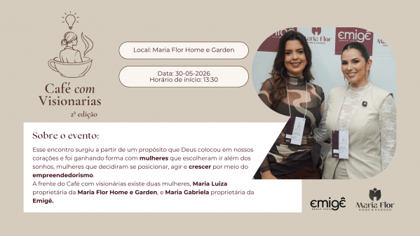 Imagem do evento Café com visionárias- Segunda edição