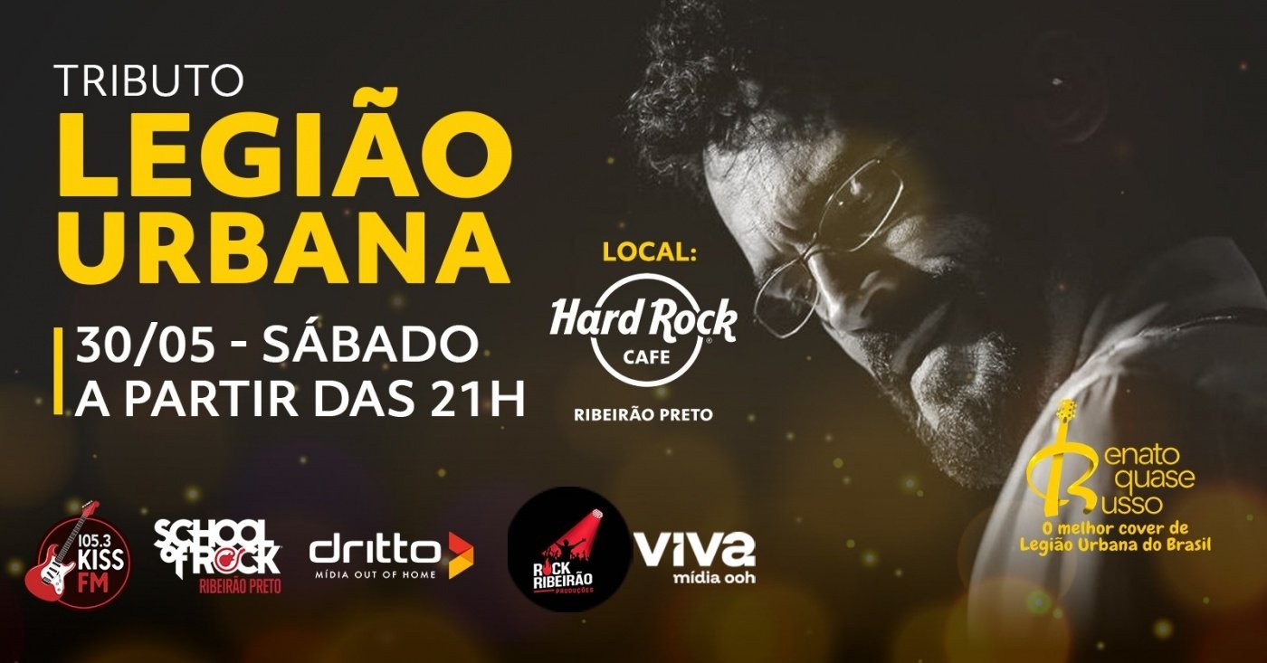 Renato Quase Russo – Legião Urbana no Hard Rock Cafe Ribeirão