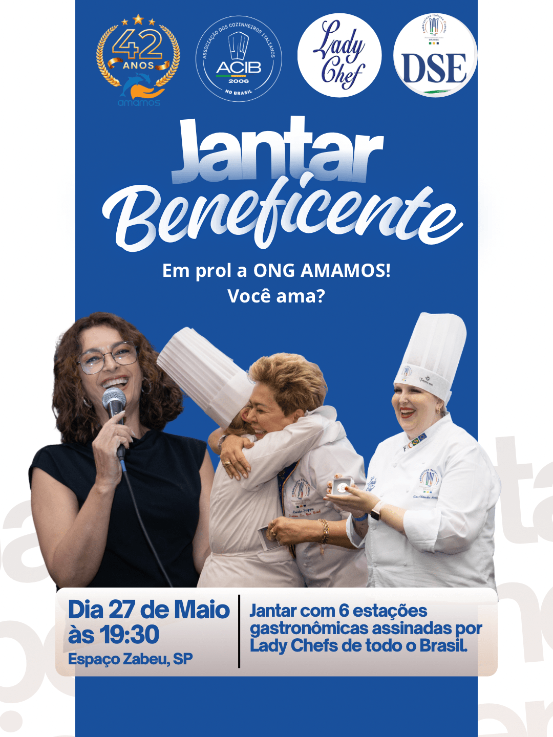 Lady Chef Rattole Jantar solidário - LADY CHEFS em São Paulo - Sympla