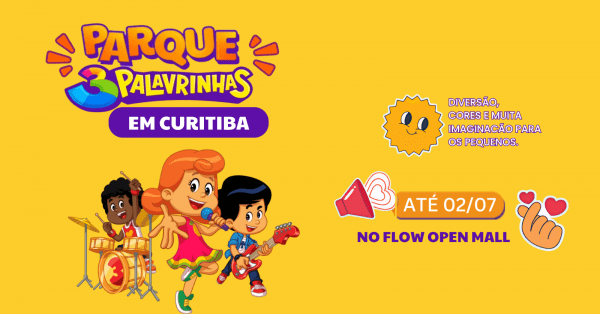 Imagem do evento Parque 3 PALAVRINHAS em CURITIBA