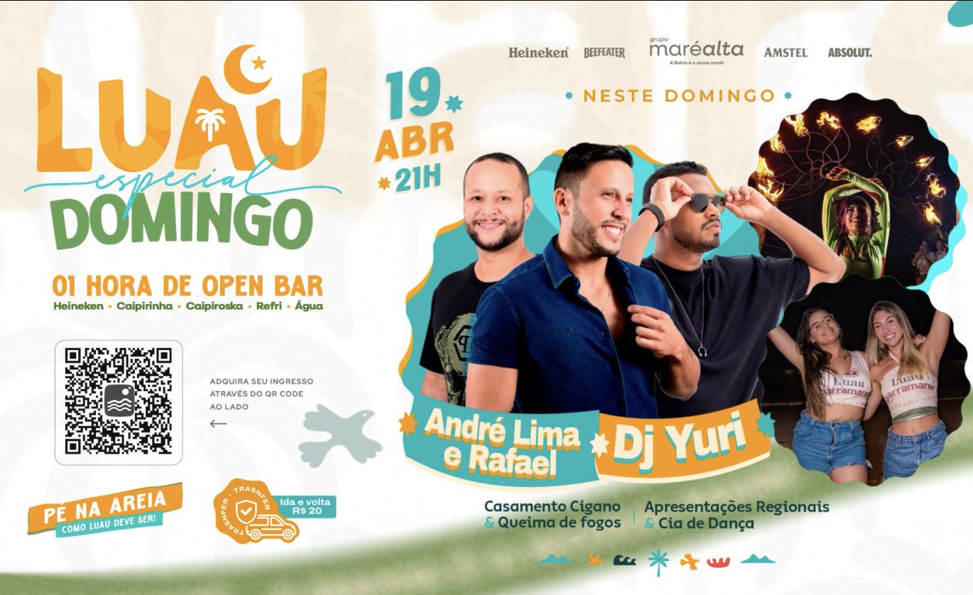 LUAU BARRAMARES - ESPECIAL DOMINGO  19.04 - PORTO SEGURO - Porto Seguro, BA