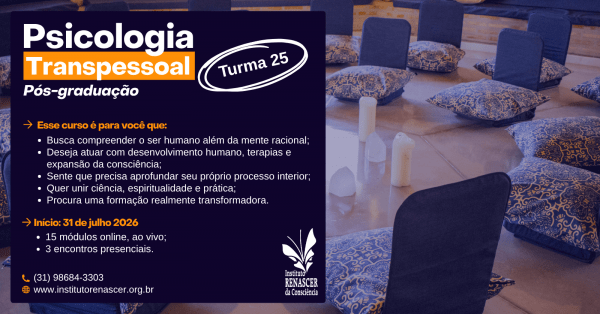Imagem do evento PÓS-GRADUAÇÃO EM PSICOLOGIA TRANSPESSOAL - SEMIPRESENCIAL