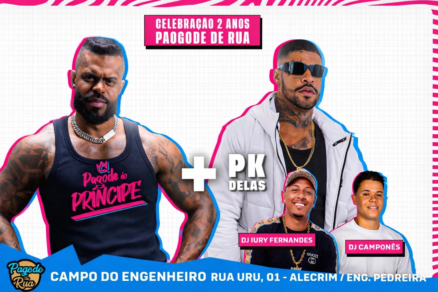 Pagode do Príncipe + PK Delas - Pagode de Rua 2 Anos - Japeri, RJ