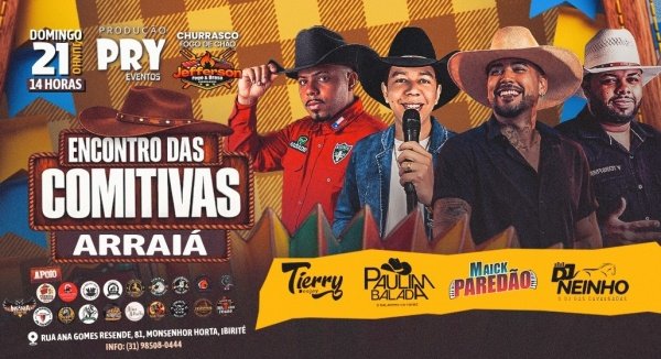 Imagem do evento ARRAIÁ ENCONTRO DAS COMITIVAS